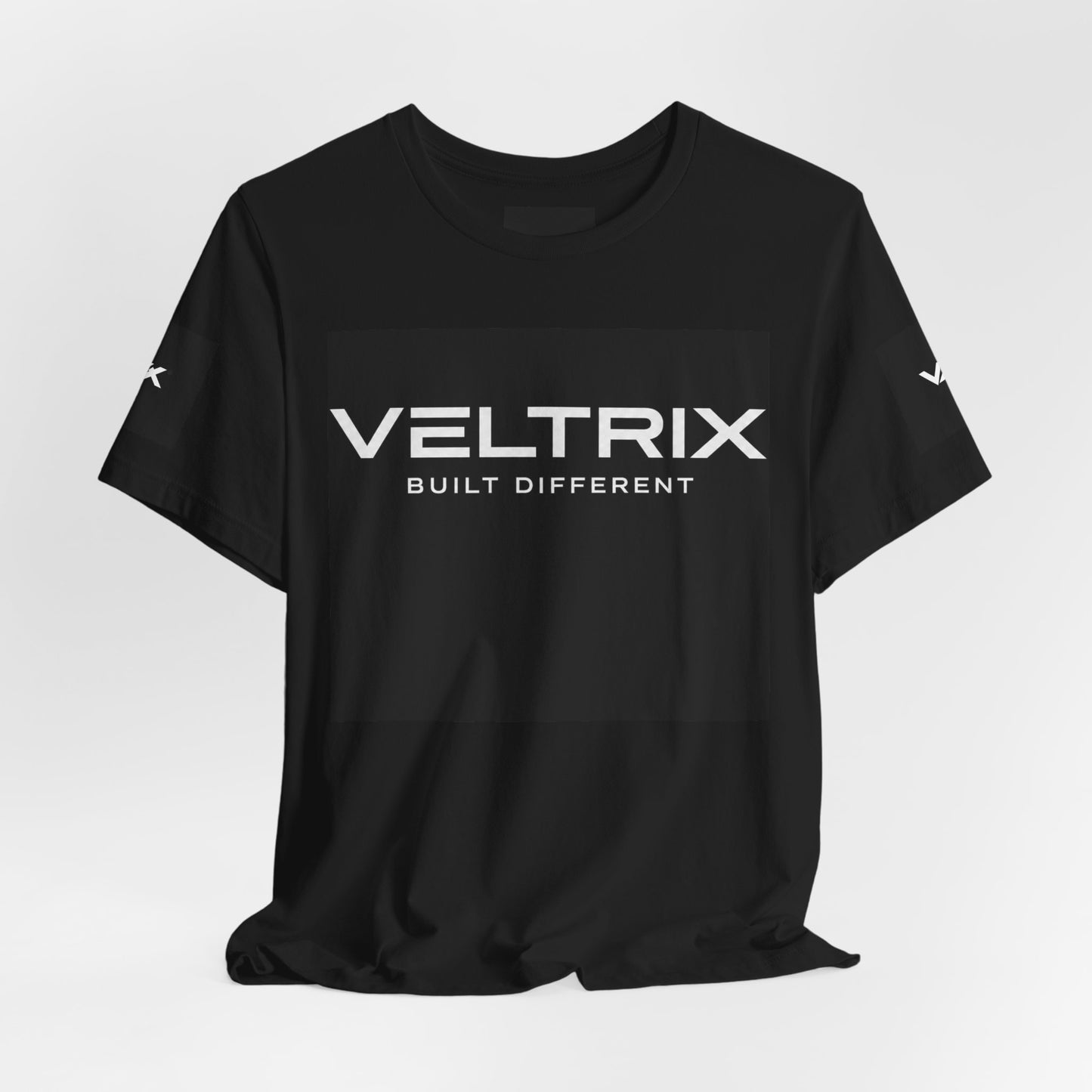 Veltrix 'Built Different' Fitness Tee — Train Harder Athletic T-Shirt