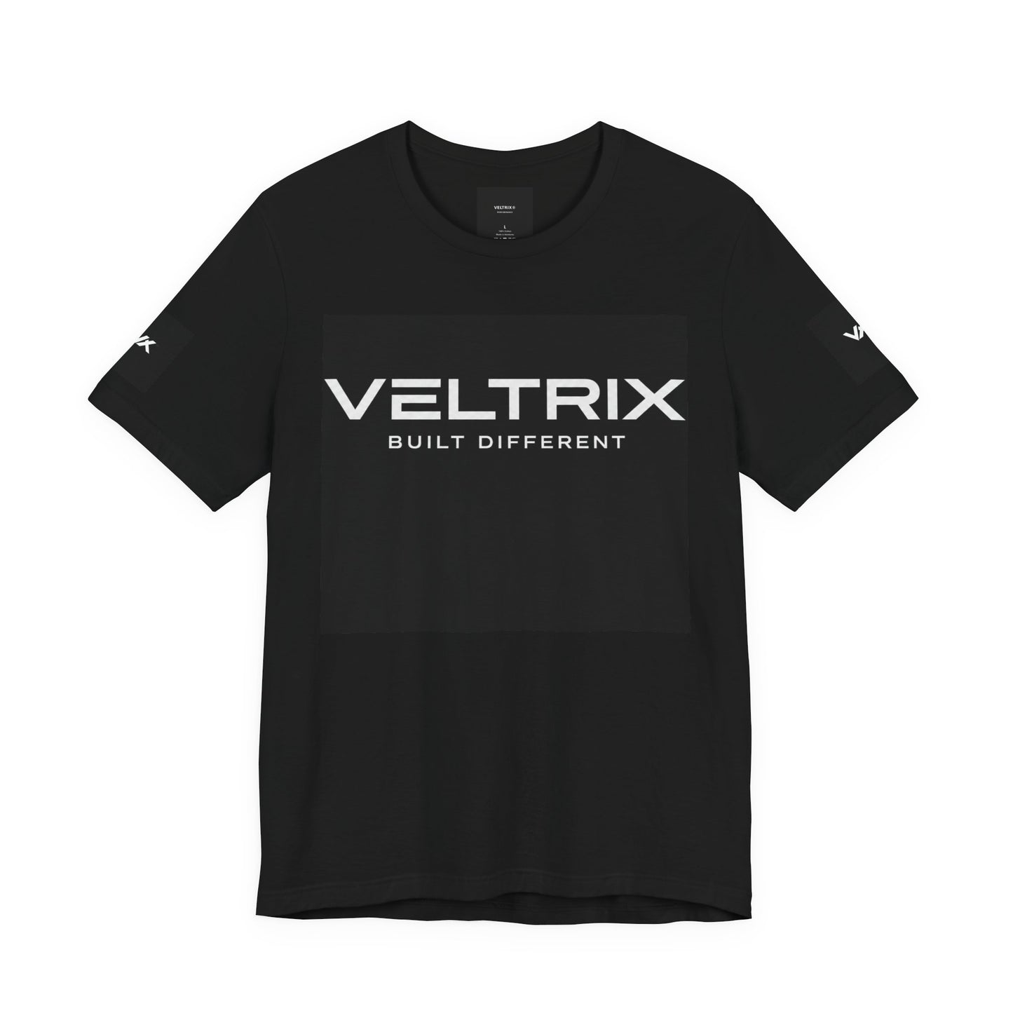 Veltrix 'Built Different' Fitness Tee — Train Harder Athletic T-Shirt