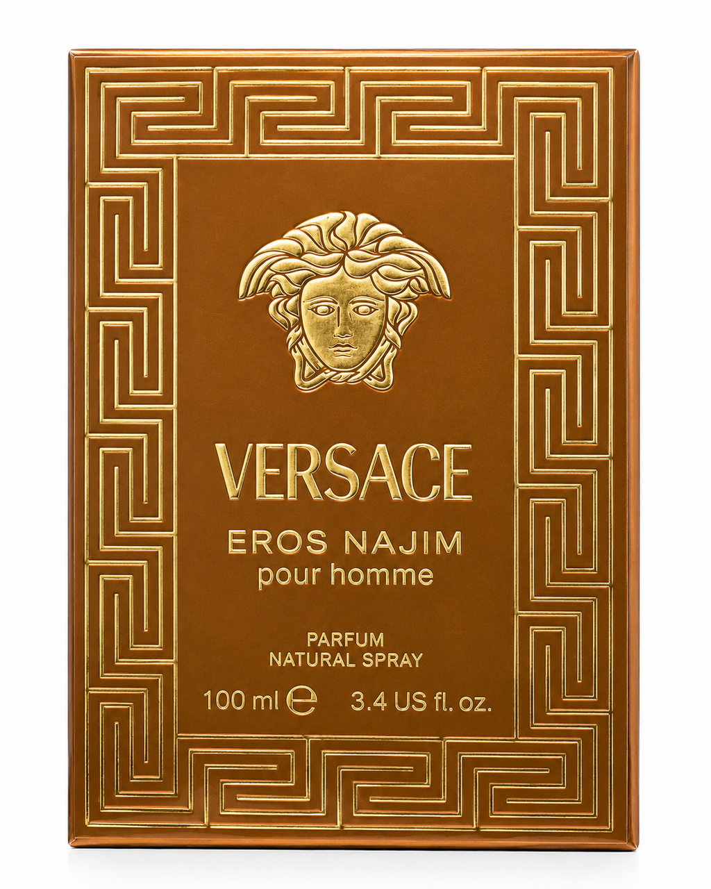 Versace Eros Najim Parfum 100ml – Warm & Spicy Amber Woody Fragrance for Men