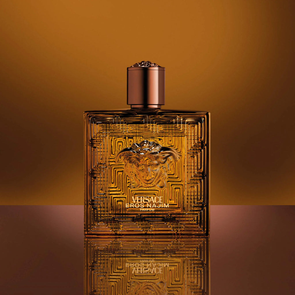 Versace Eros Najim Parfum 100ml – Warm & Spicy Amber Woody Fragrance for Men