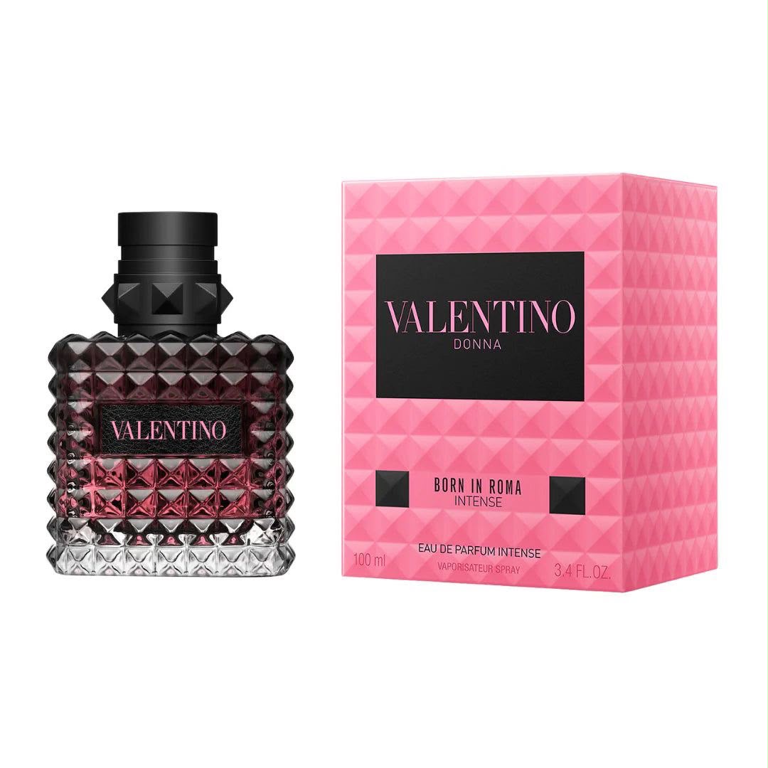 Valentino Donna Born In Roma Intense Eau de Parfum 100ml – Amber Floral Fragrance with Jasmine & Vanilla for Women